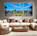 Wrigley Field Chicago Cubs Panoramic Art Multi-Piece Canvas
