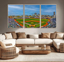 Wrigley Field Chicago Cubs Panoramic Canvas Print –