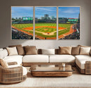 Wrigley Field Chicago Cubs Panoramic Canvas Print –