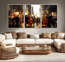 Abstract Jazz Art Wall Art Canvas Print – Colorful Musical