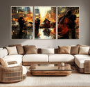 Jazz Wall Art Canvas Print – Colorful Musical Instrument