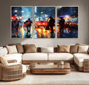 African American Jazz Canvas Wall Art Print – Abstract Music