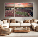 Indiana Memorial Stadium Wall Art Canvas Print, Framed