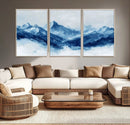 Blue Mountains Wall Art – Framed Snowy Range Canvas Artwork, by MyGreatCanvas | Canvas Wall Art Prints | Photo Prints & Wall Decor