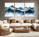 Snowy Peaks Wall Art – Framed Misty Mountain Canvas Artwork by MyGreatCanvas | Canvas Wall Art Prints | Photo Prints & Wall Decor