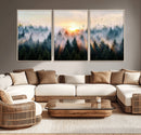 Abstract Forest Wall Art - Serene Nature Canvas Print with by MyGreatCanvas | Canvas Wall Art Prints | Photo Prints & Wall Decor