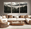 Moody Forest Wall Art – Framed Mountain Fog Canvas Artwork, by MyGreatCanvas | Canvas Wall Art Prints | Photo Prints & Wall Decor