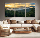 Mountain Sunrise Wall Art – Framed Pine Forest Canvas by MyGreatCanvas | Canvas Wall Art Prints | Photo Prints & Wall Decor