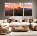 Mountain Sunrise Wall Art Canvas Print – Alpine Ridge