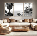 Palm Trees Wall Art Canvas Print – Framed Coastal Ocean