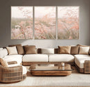 Pastel Grasses Wall Art Canvas Print – Framed Soft Meadow