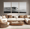 Black Wave Wall Art Canvas Print – Framed Abstract Surf by MyGreatCanvas | Canvas Wall Art Prints | Photo Prints & Wall Decor