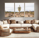 Saguaro Cactus Wall Art Canvas Print – Framed Desert