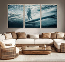 Underwater Surf Wall Art – Framed Ocean Wave Canvas Artwork, by MyGreatCanvas | Canvas Wall Art Prints | Photo Prints & Wall Decor