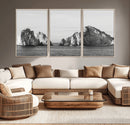 Coastal Wall Art – Framed Black White Ocean Canvas Artwork, by MyGreatCanvas | Canvas Wall Art Prints | Photo Prints & Wall Decor