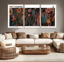 Modern Japanese Wall Art Canvas Print – Framed Abstract