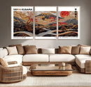 Mount Fuji Wall Art Canvas Print – Framed Abstract Mount by MyGreatCanvas | Canvas Wall Art Prints | Photo Prints & Wall Decor