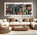Modern Japanese Wall Art Canvas Print – Framed Abstract