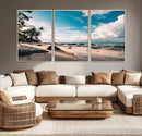 Tropical Beach Wall Art Canvas Print – Framed Ocean Waves by MyGreatCanvas | Canvas Wall Art Prints | Photo Prints & Wall Decor