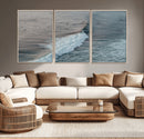 Ocean Waves Wall Art Canvas Print – Framed Coastal Serenity