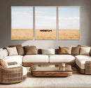 Bison Grassland Wall Art – Framed Minimal Nature Canvas by MyGreatCanvas | Canvas Wall Art Prints | Photo Prints & Wall Decor
