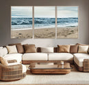 Ocean Wall Art Canvas Print – Moody Coastal Seascape Scene