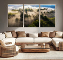 Tranquil Forest Scene Wall Art Canvas Print – Framed Moody