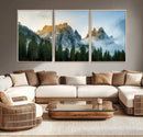 Wilderness Wall Art Canvas Print – Misty Forest Nature
