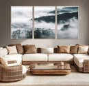 Foggy Forest Landscape Wall Art Canvas Print – Misty by MyGreatCanvas | Canvas Wall Art Prints | Photo Prints & Wall Decor