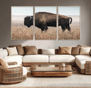 American Bison Wall Art Canvas Print – Majestic Buffalo