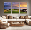 Pebble Beach Golf Wall Art Canvas Print – Iconic Coastal by MyGreatCanvas | Canvas Wall Art Prints | Photo Prints & Wall Decor