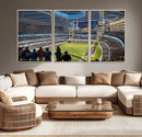 Chicago Dome Stadium Wall Art Canvas Print – Framed Modern