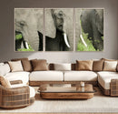 Wild Elephant Wall Art Canvas Print by MyGreatCanvas | Canvas Wall Art Prints | Photo Prints & Wall Decor