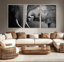 Elephant Family Wall Art Canvas, Framed Elephant Family by MyGreatCanvas | Canvas Wall Art Prints | Photo Prints & Wall Decor