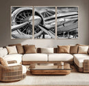 Vintage Antique Airplane Wall Art Canvas Print