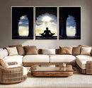 Women and Yoga Wall Art Canvas Print