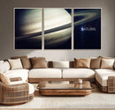 Framed Saturn Wall Art Canvas Print