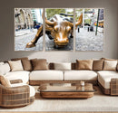 Charging Bull Wall Art Canvas Print