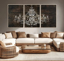 Rustic Chandelier Canvas Print by MyGreatCanvas | Canvas Wall Art Prints | Photo Prints & Wall Decor