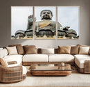 Buddha Statue Wall Art Canvas Print