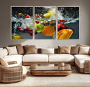 Kithen Vegetables World Wall Art Canvas Print