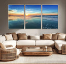 Blue Sky and Beach Wall Art Canvas Print