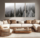 Big Foggy Forest and Misty Trees Forest Wall Art Canvas by MyGreatCanvas | Canvas Wall Art Prints | Photo Prints & Wall Decor