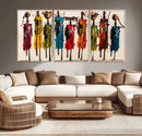 Abstract African Women Wall Art Canvas Print by MyGreatCanvas | Canvas Wall Art Prints | Photo Prints & Wall Decor