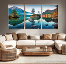 Crystal Clear Lake Wall Art | Mountains Wall Art Canvas | 3 by MyGreatCanvas | Canvas Wall Art Prints | Photo Prints & Wall Decor