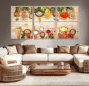 Kitchen Spice on the Table Wall Art, Kitchen Spice Wall Art by MyGreatCanvas | Canvas Wall Art Prints | Photo Prints & Wall Decor