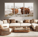 Longhorn Cattle Wall Art Canvas Print, Framed Farmhouse by MyGreatCanvas | Canvas Wall Art Prints | Photo Prints & Wall Decor