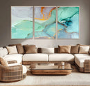 Colorful Marble Fluid Effect Canvas Wall Art Print by MyGreatCanvas | Canvas Wall Art Prints | Photo Prints & Wall Decor