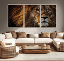 Mighty Lion Wall Art Canvas Print – Majestic Animal Portrait