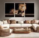 Lion Canvas Wall Art – Majestic Animal Print Artwork for by MyGreatCanvas | Canvas Wall Art Prints | Photo Prints & Wall Decor